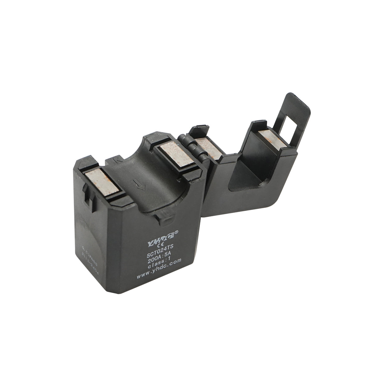 Háromfázisú intelligens fogyasztásmérő relé készlet 3x400-690V/50Hz, 6400imp/Kwh digitális biztosítékkal 200A/5A 35 mm
