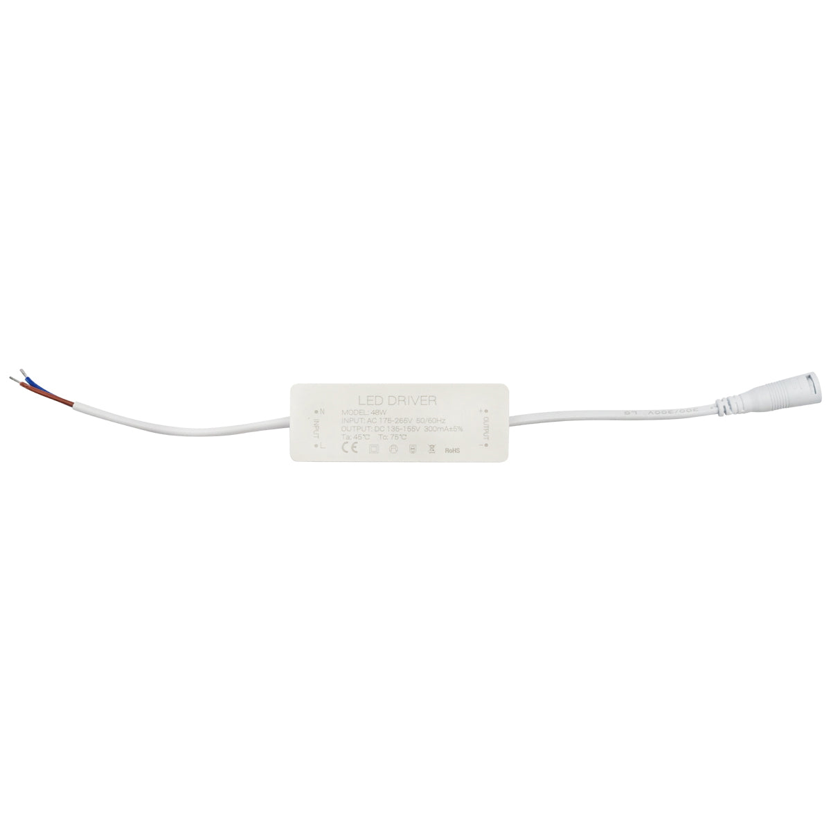 Slim LED panel 48W, 220V, 6500K, IP20, 595x595x20 mm, álmennyezetbe, Breckner Germany