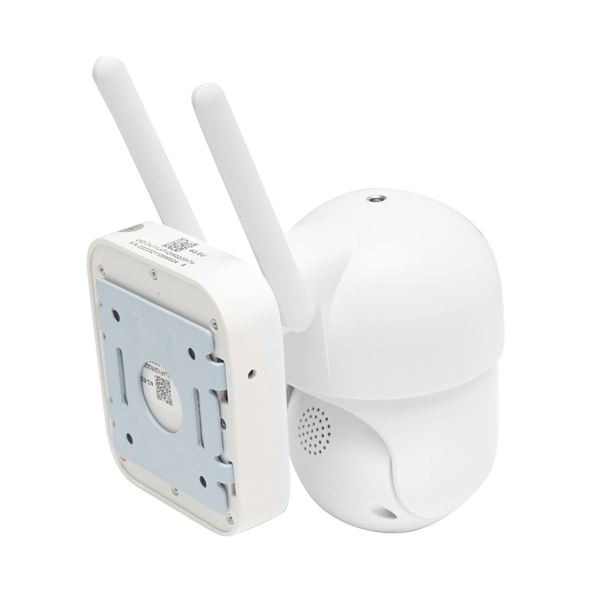 Dupla lencsés felügyeleti kamera, 4 MP, 4G SIM + WIFI 2.4GHz, 7.6W napelemmel, 18650 mAh akkumulátor, 360° PTZ, PIR mozgásérzékelő, riasztás, éjjellátás, iCSee alkalmazás