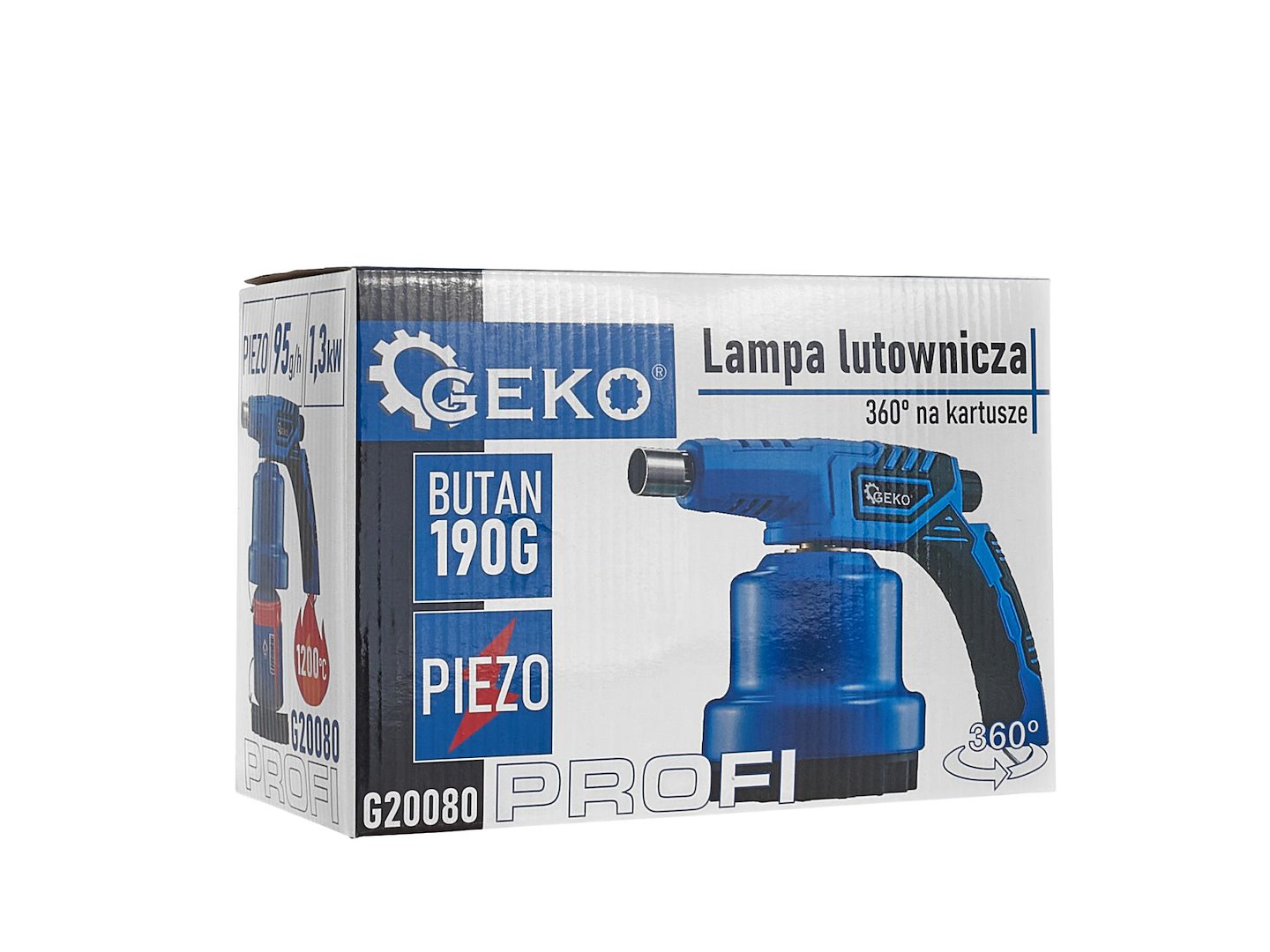 GÁZÉGŐ PIEZO GYÚJTÁSSAL FÉMHEZ 190G 1200°C GEKO