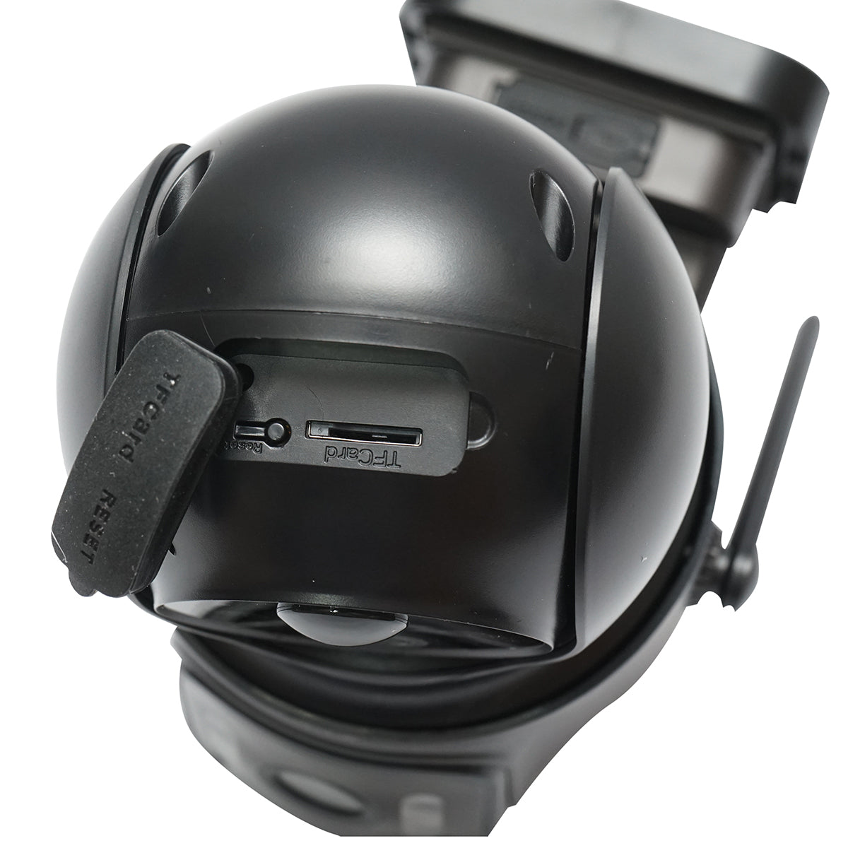 Dupla lencsés megfigyelő kamera, 4 MP, 7.6W napelemmel, 18650 mAh gyors­töltésű akkumulátorral, WIFI 2.4 GHz, 360° forgatható PTZ, mozgásérzékelővel, PIR emberi jelenlét érzékeléssel, riasztással, éjjellátással és iCSee alkalmazással
