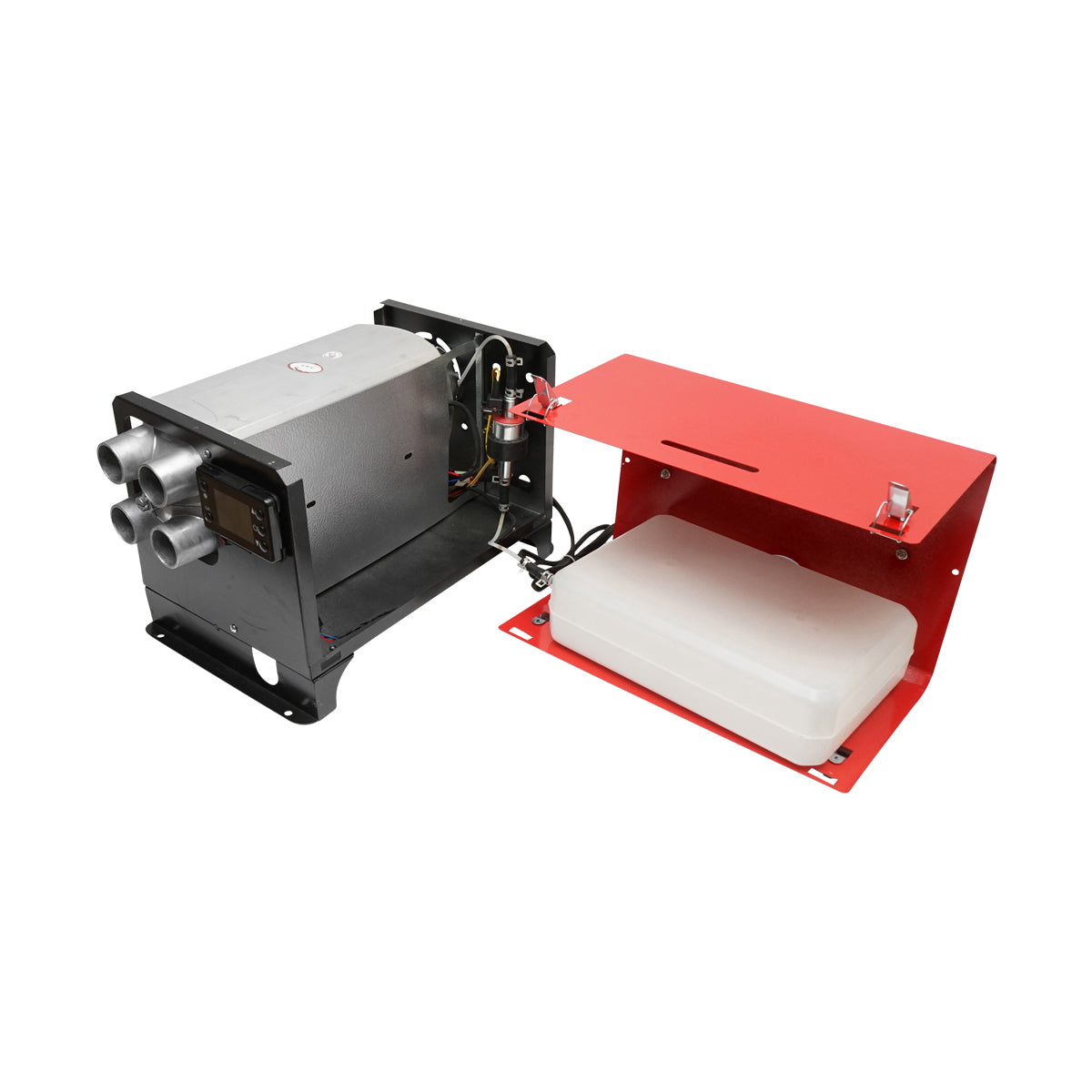 Állóhelyzeti fűtés, sirocou 12V, 5KW, LCD kijelzővel és távirányítóval, Breckner Germany, 0,14 - 0,35 L / h