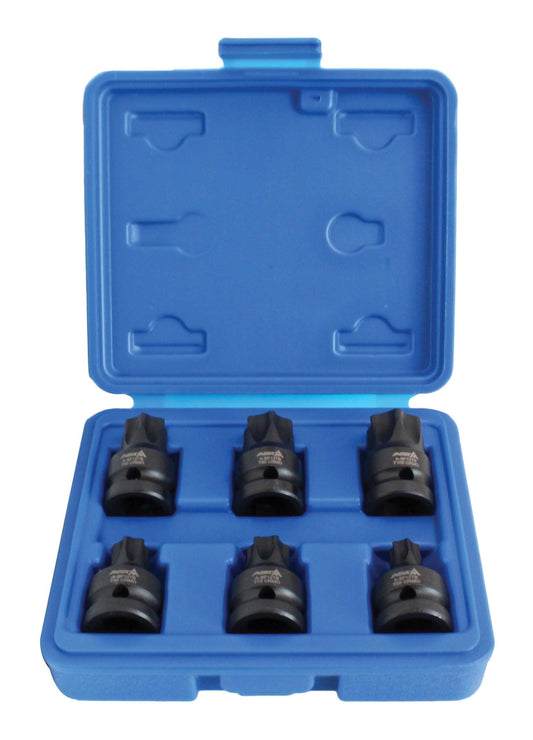 GÉPI DUGÓKULCS BIT TORX 1/2" T55-T100 6 DB