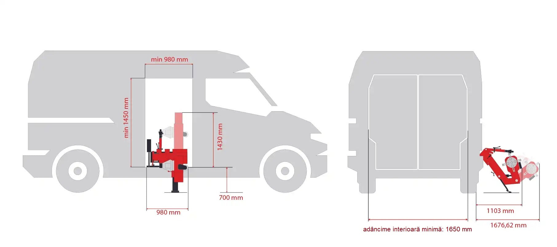 KAMION MOBIL GUMISZERELŐ GÉP 13-26"