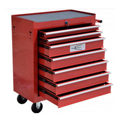 ÜRES SZERSZÁMOS KOCSI - SZERSZÁMOS SZEKRÉNY 7 FIÓKOS, PIROS, KEREKEKES 78 X 62 X 33 CM