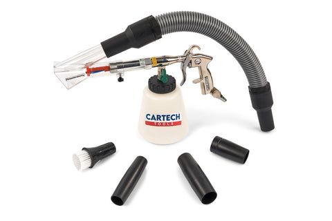 PNEUMATIKUS PISZTOLY KÁRPITOK MOSÁSÁHOZ TORNADOR PORSZÍVÓ ADAPTERREL GEBO TOOLS