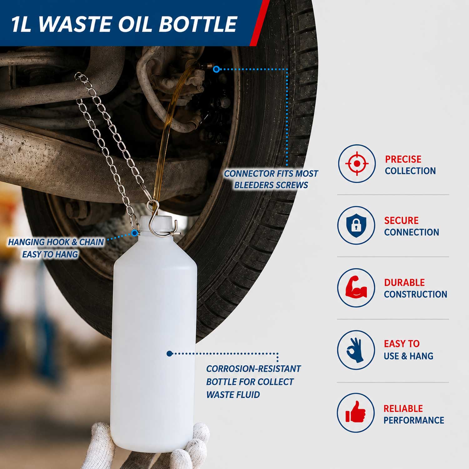 Fékfolyadék légtelenítő és cserélő 3 l GEBO TOOLS