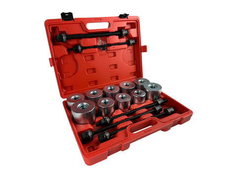 PRÉSKÉSZLET PERSELYEK ÉS FELFÜGGESZTÉSI CSAPÁGYAK SZERELÉSÉHEZ SZILENT BLOKK 34-90MM 27 DB GEBO TOOLS