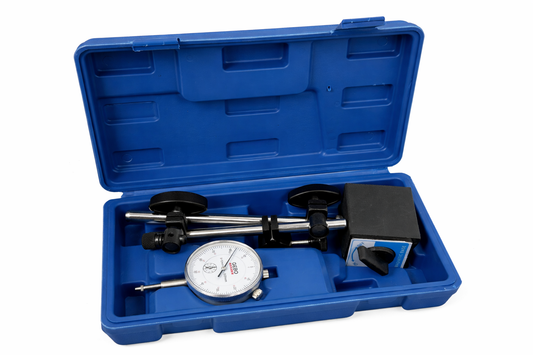 INDIKÁTOR ÓRA MÁGNESES ÁLLVÁNNYAL 0-10MM GEBO TOOLS