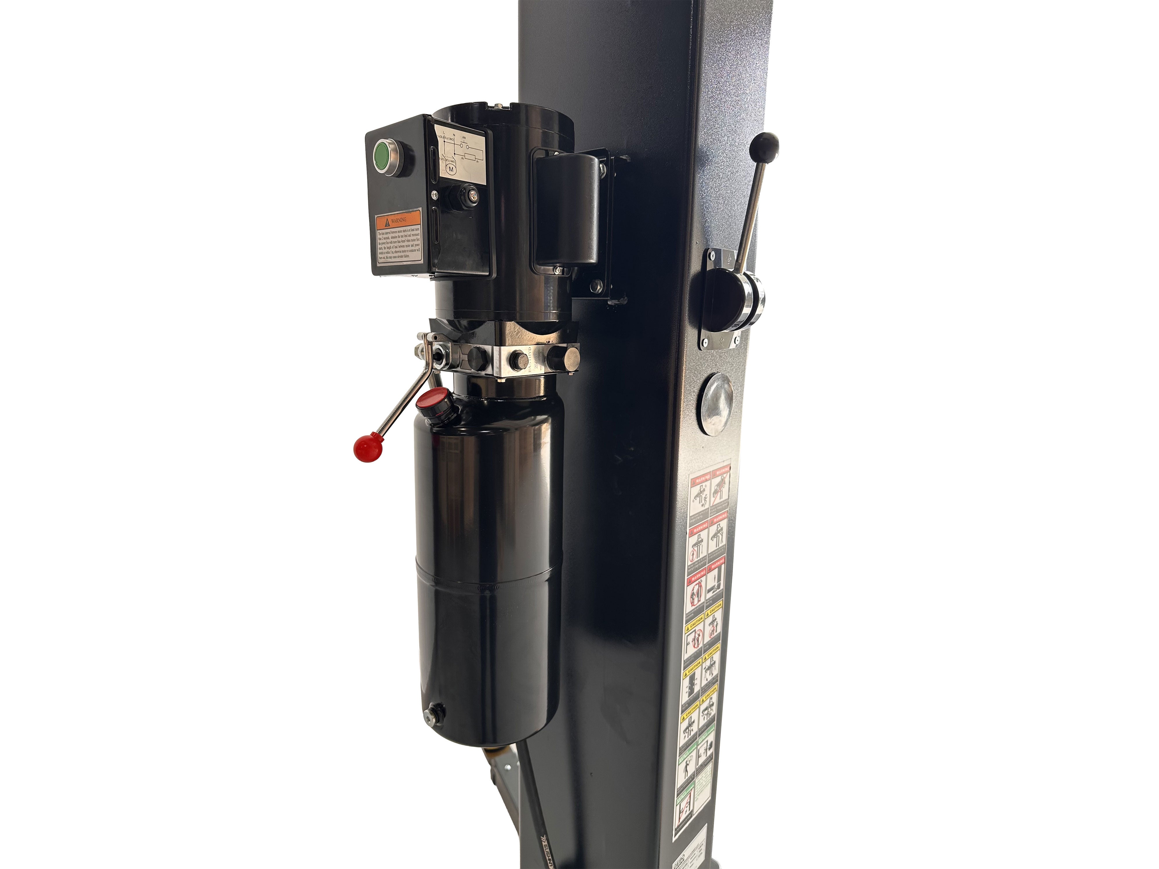 KÉTOSZLOPOS - CSÁPOS EMELŐ 4T KÉZI ELEKTROHIDRAULIKUS NYITÁSSAL 230V + INGYENES OLAJ
