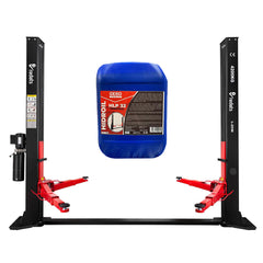 KÉTOSZLOPOS - CSÁPOS EMELŐ 4.2 T KÉZI KIOLDÁSSAL 380 V MEGERŐSITETT TALPPAL