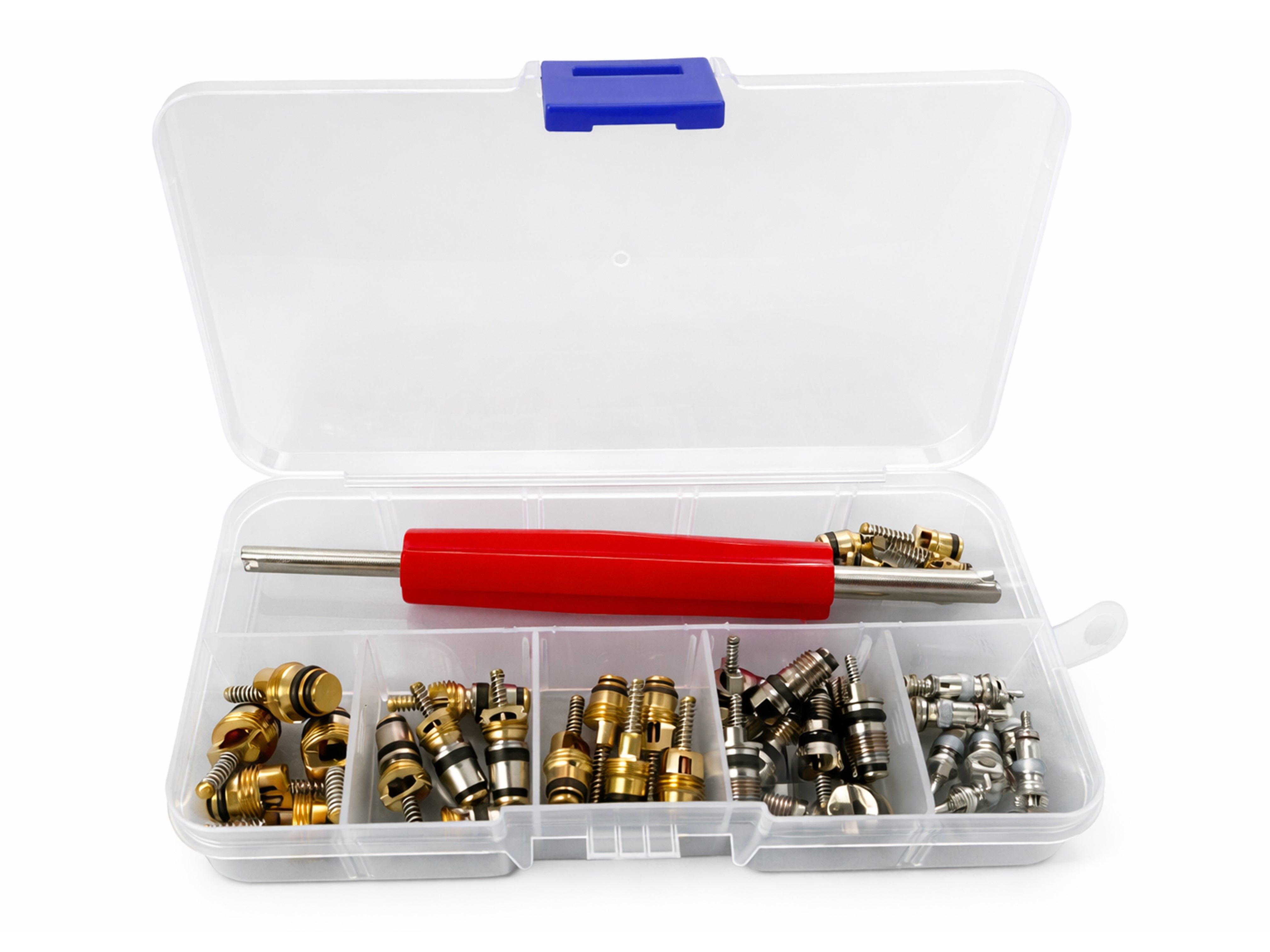 KLÍMA TÖLTŐSZELEP SZERELŐ KÉSZLET 41 DB