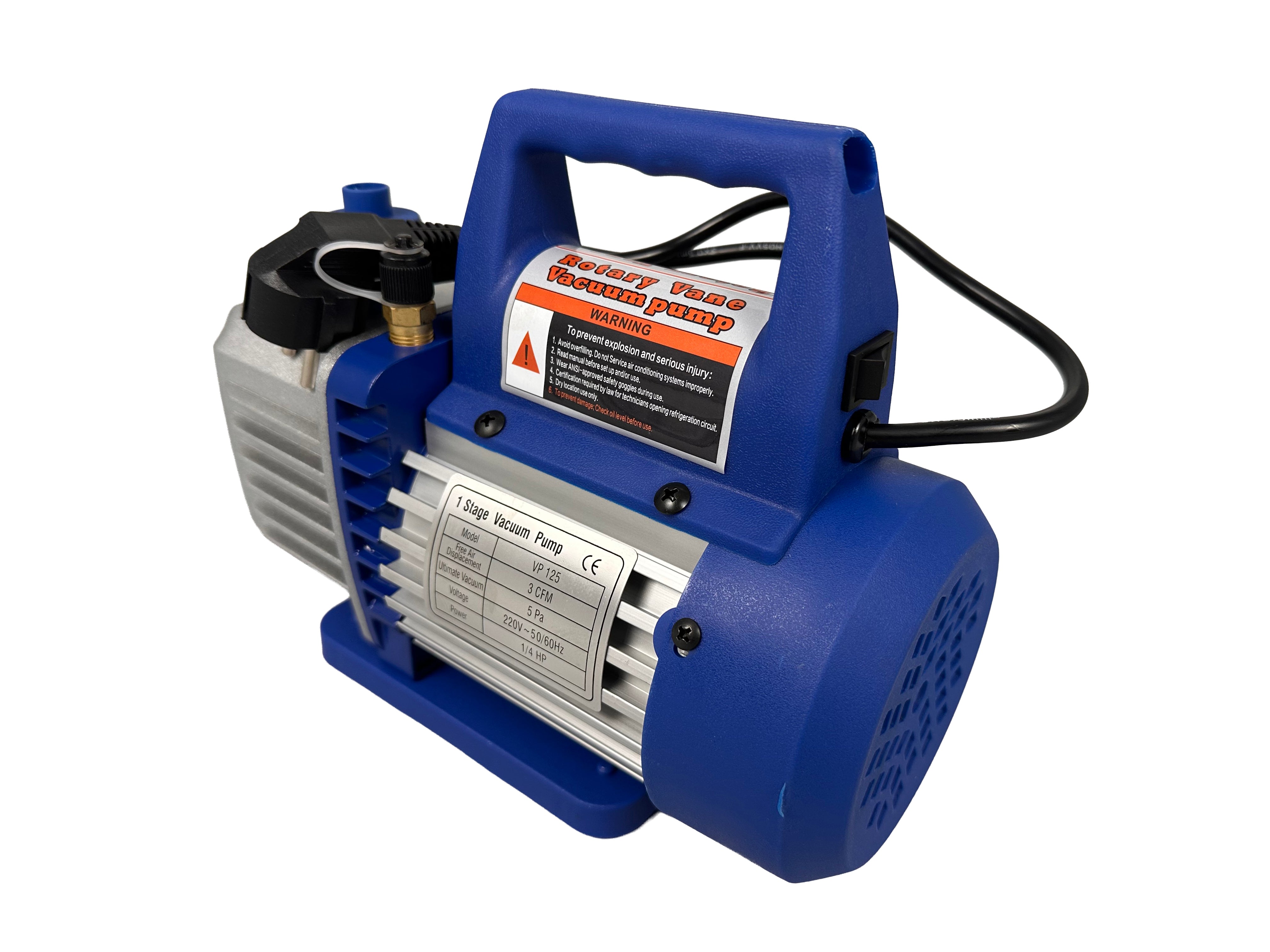 VÁKUUMSZIVATTYÚ PUMPA LÉGKONDICIONÁLÓHOZ DUPLA NYOMÁSMÉRŐVEL 70L/MIN