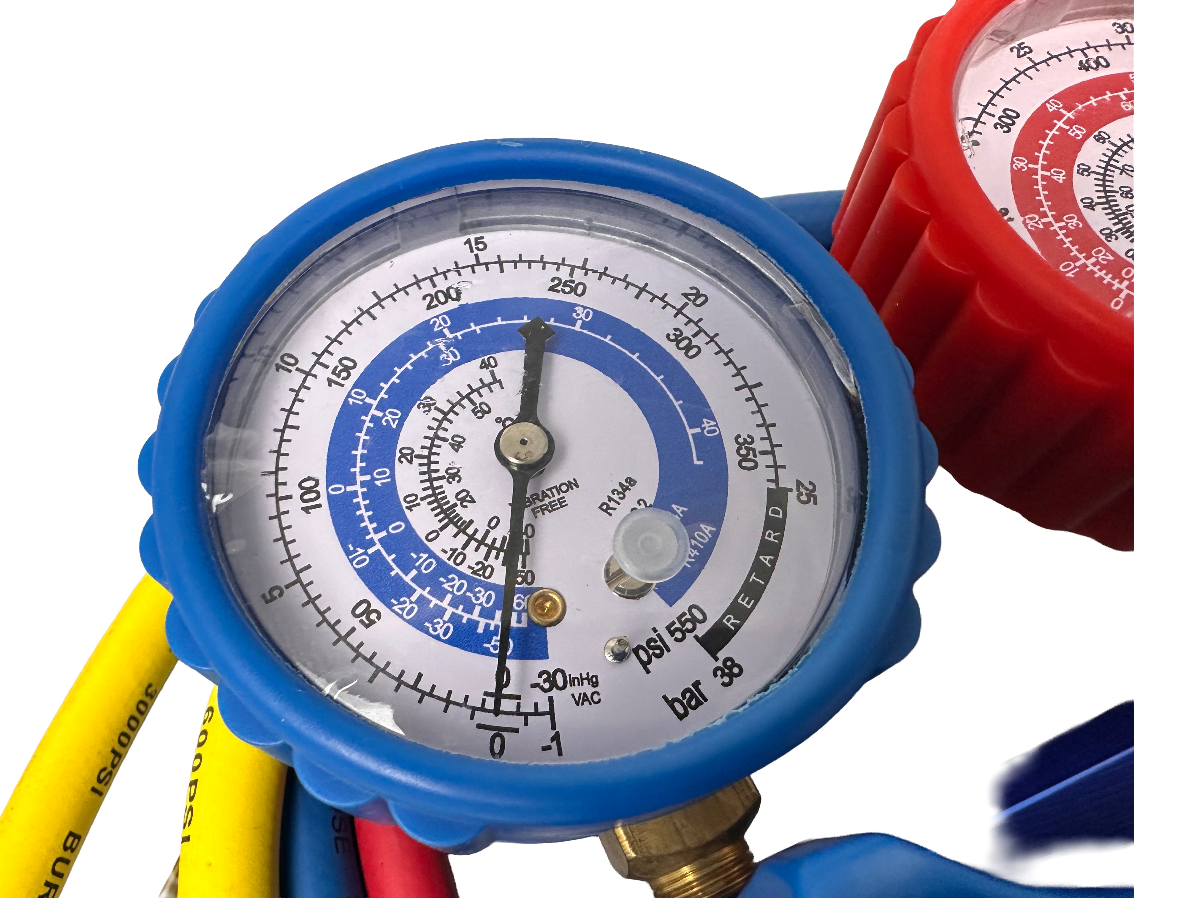 VÁKUUMSZIVATTYÚ PUMPA LÉGKONDICIONÁLÓHOZ DUPLA NYOMÁSMÉRŐVEL 70L/MIN