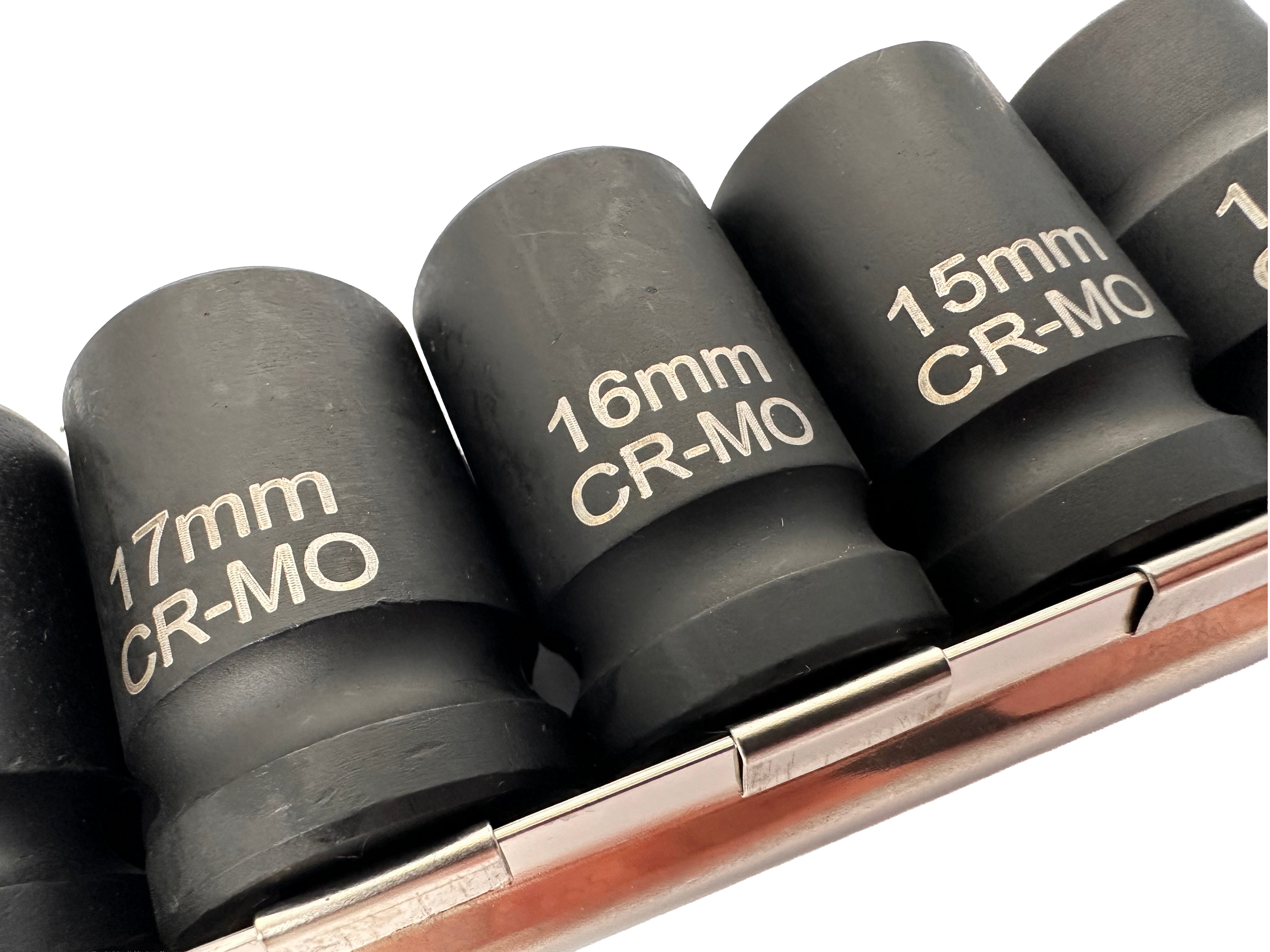 GÉPI BI-HEXAGONÁLIS DUGÓKULCS KÉSZLET RÖVID 10 DB 1/2" 12 OLDAL