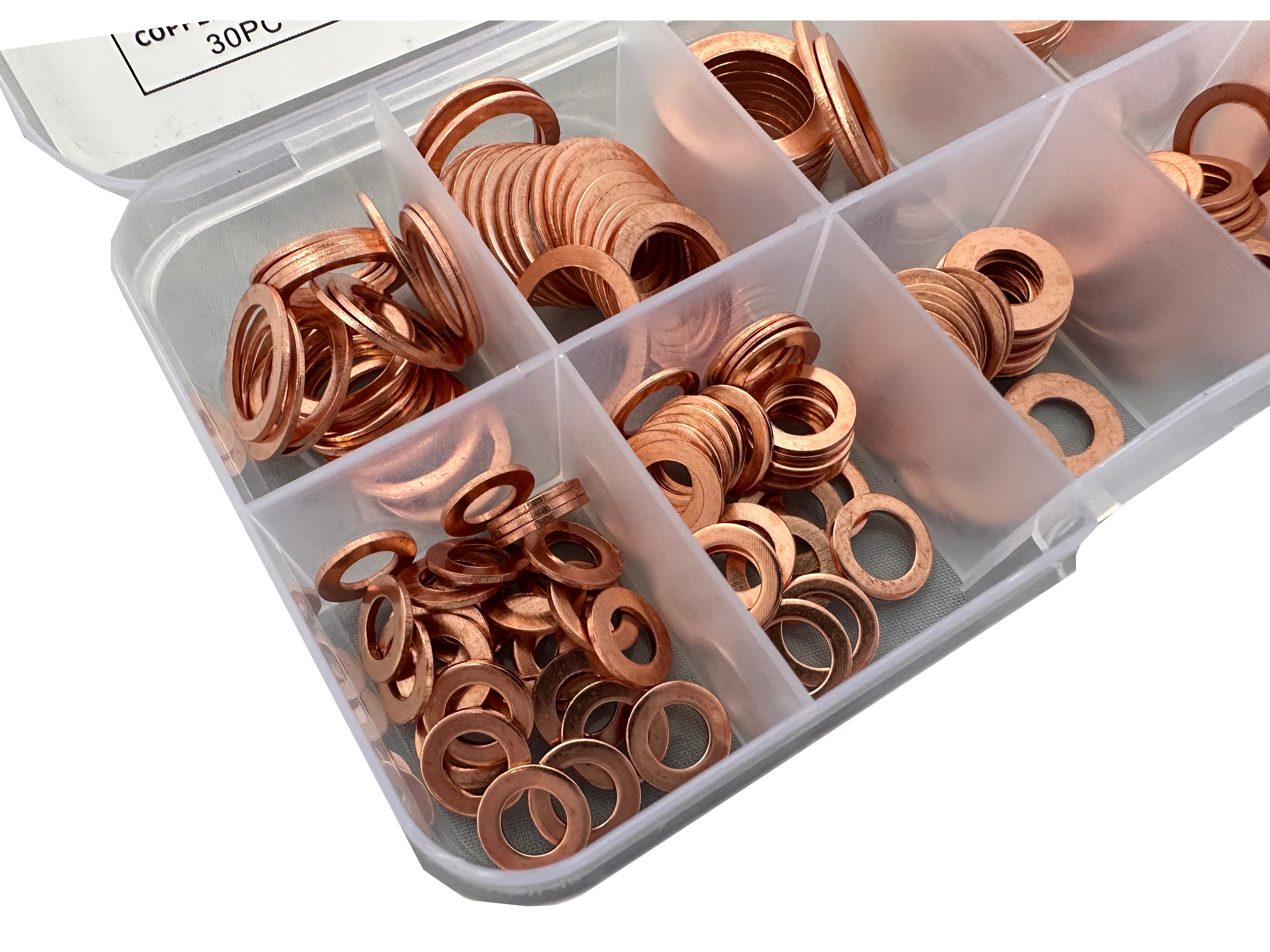 RÉZ ALÁTÉT KÉSZLET HBM 200 DARAB