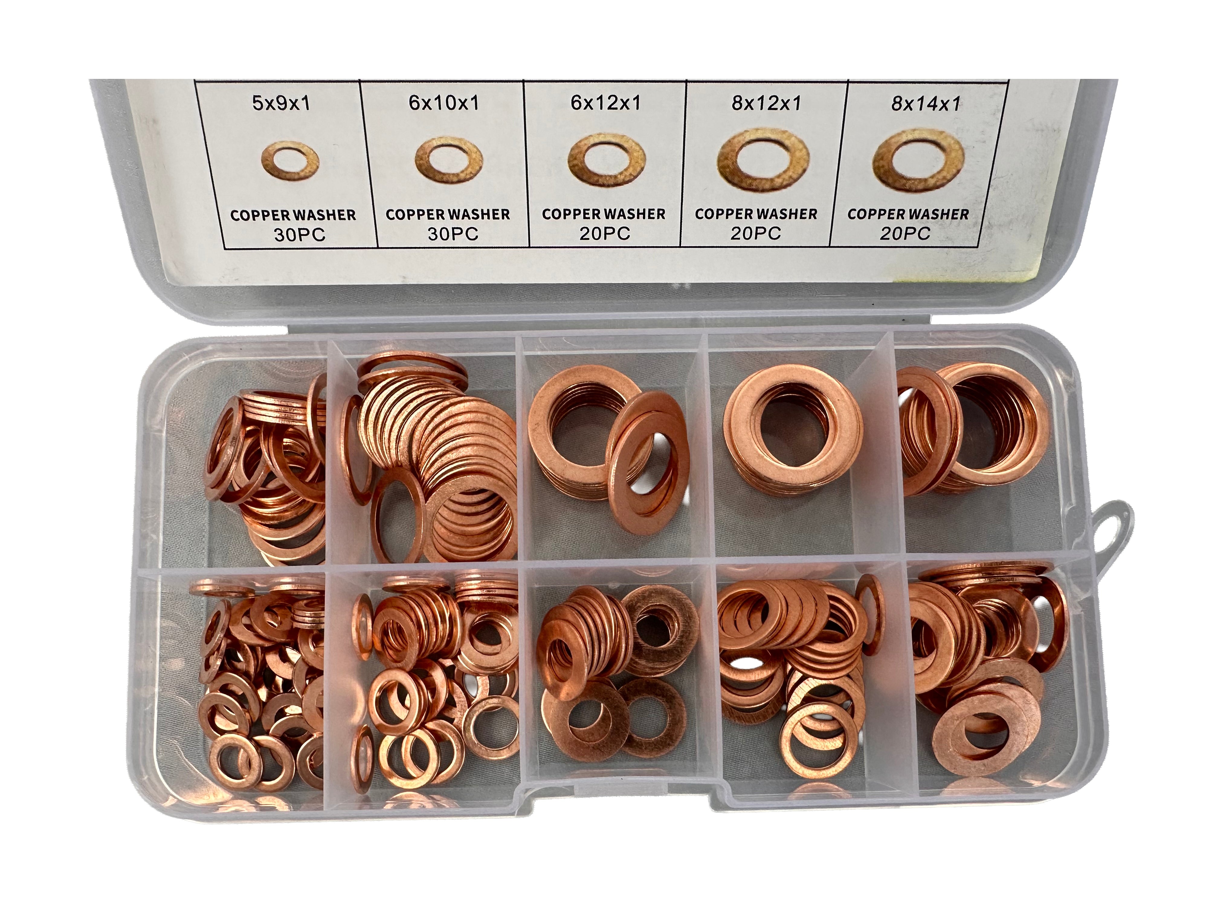 RÉZ ALÁTÉT KÉSZLET HBM 200 DARAB