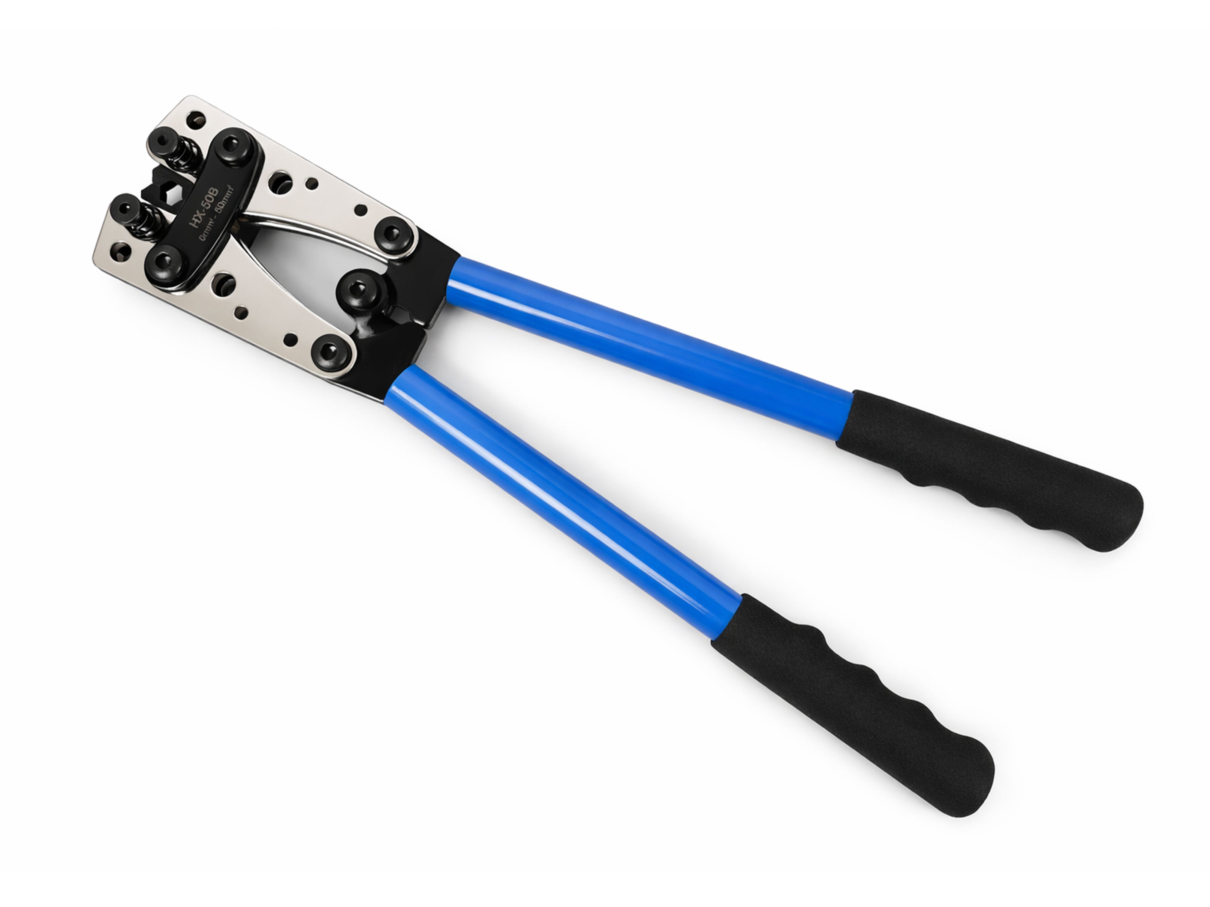 KRIMPELŐ FOGÓ NAGY ÁTMÉRŐJŰ ELEKTROMOS KÁBELEKHEZ 6.0 – 50MM2 GEBO TOOLS