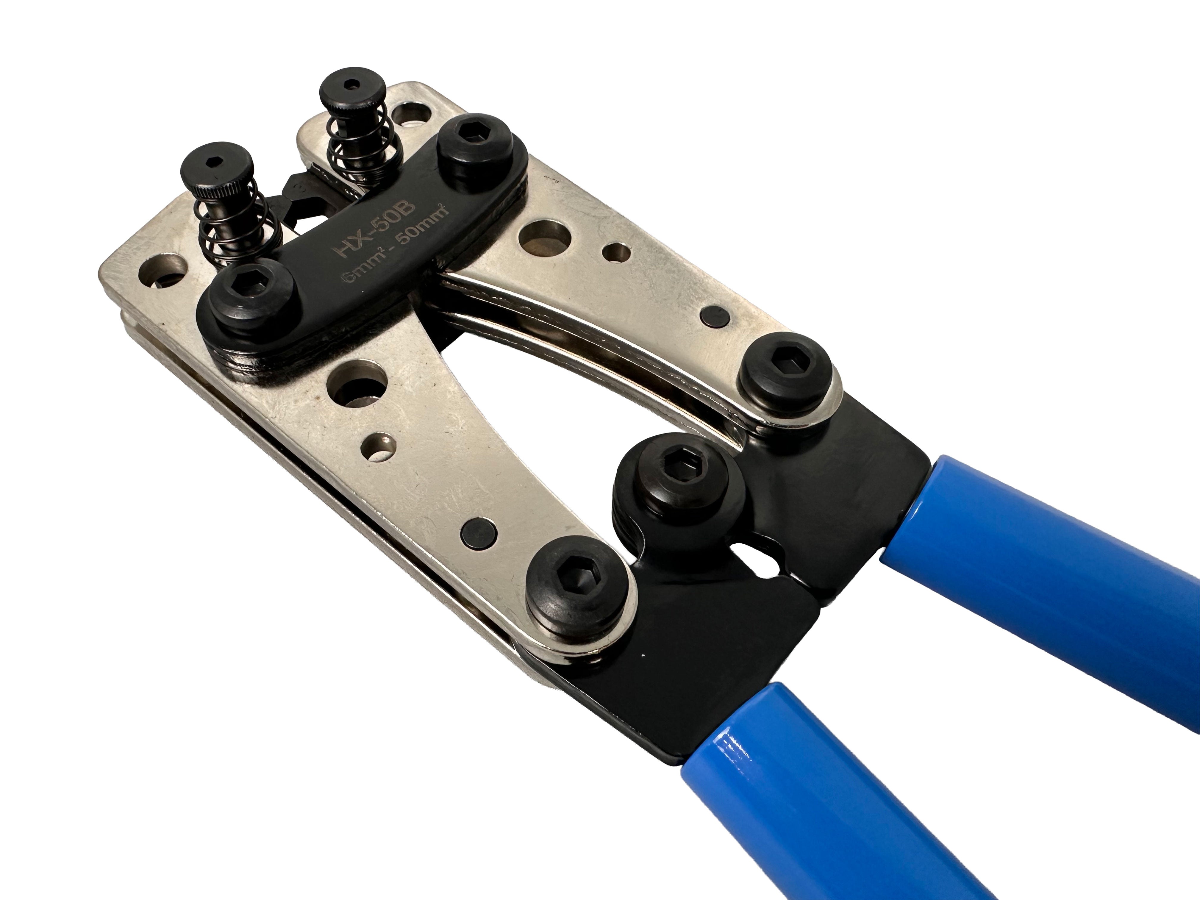 KRIMPELŐ FOGÓ NAGY ÁTMÉRŐJŰ ELEKTROMOS KÁBELEKHEZ 6.0 – 50MM2 GEBO TOOLS