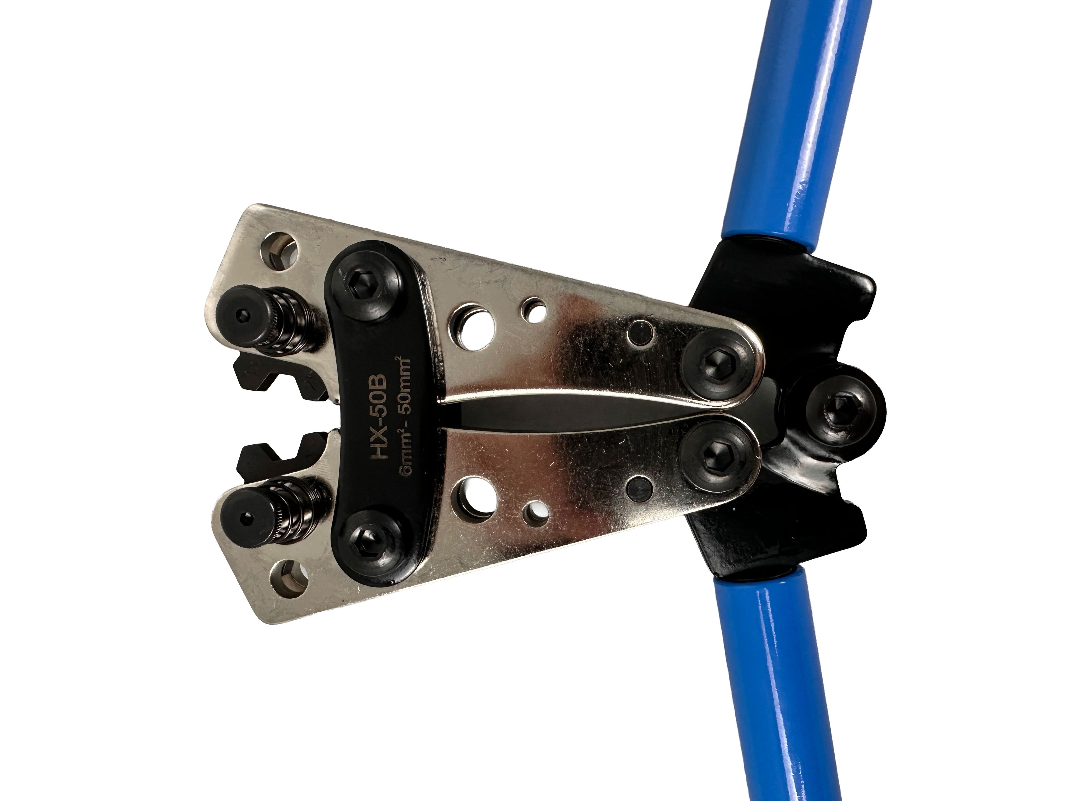 KRIMPELŐ FOGÓ NAGY ÁTMÉRŐJŰ ELEKTROMOS KÁBELEKHEZ 6.0 – 50MM2 GEBO TOOLS