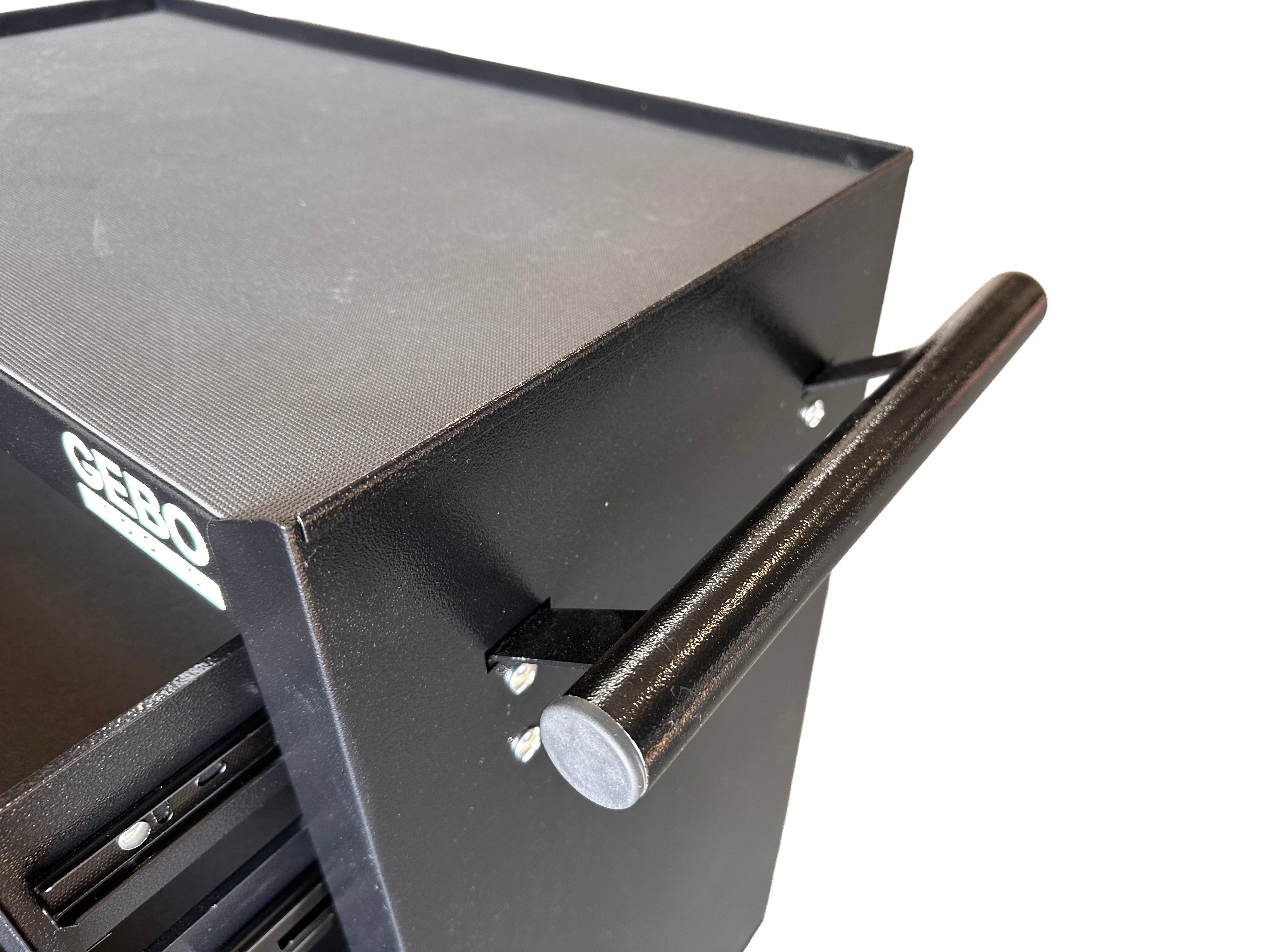 ÜRES FÉM SZERSZÁMOS KOCSI - SZERSZÁMOS SZEKRÉNY 5 FIÓKOS, FEKETE, KEREKEKKEL 78 X 62 X 33 CM GEBO TOOLS