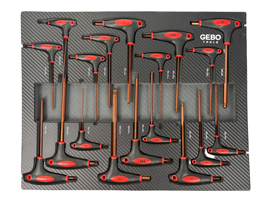 TORX IMBUS SZEKRÉNY MODUL T FOGANTYÚVAL 18 DB GEBO TOOLS