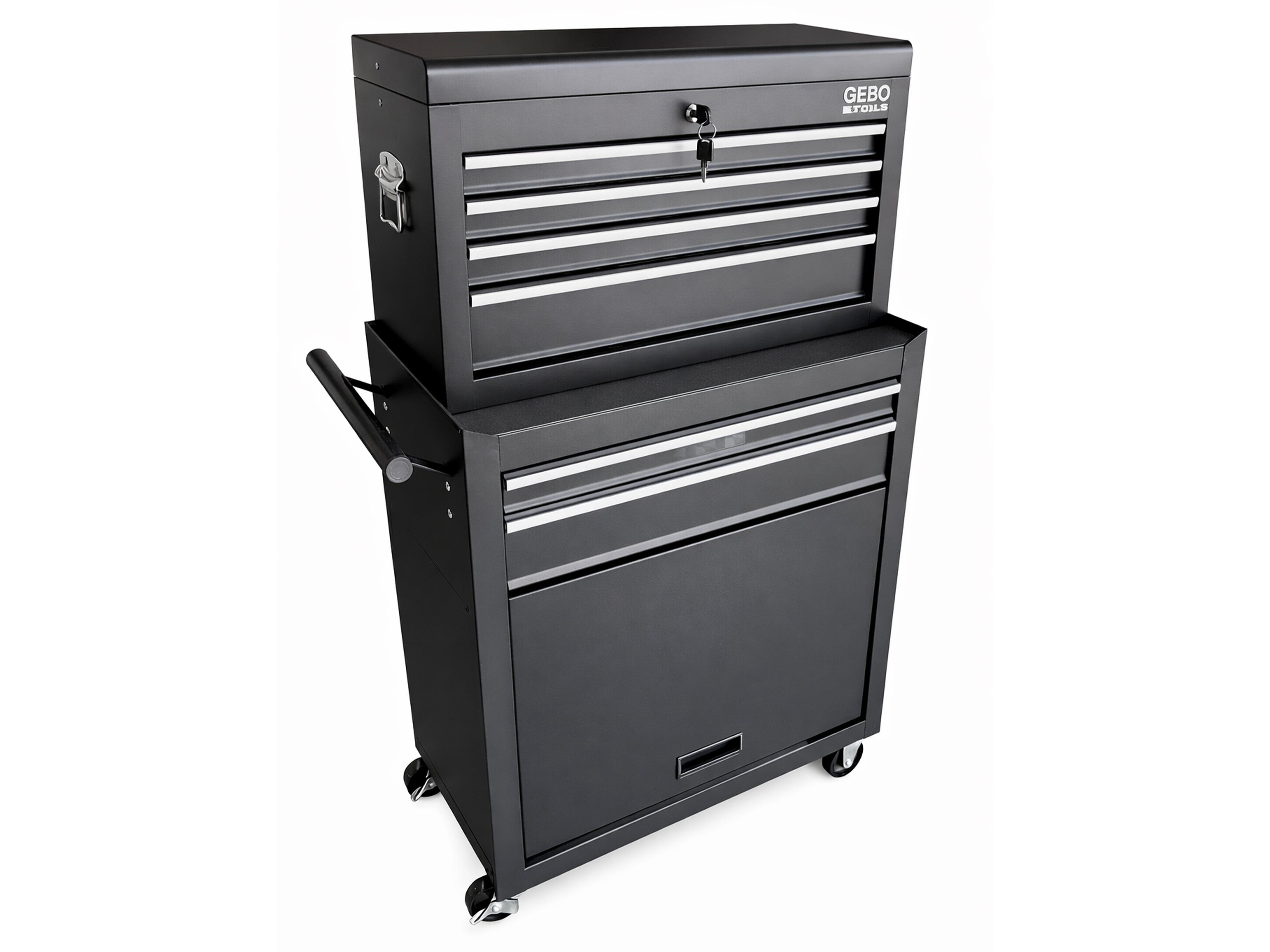 ÜRES SZERSZÁMOS KOCSI – SZERSZÁMOS SZEKRÉNY 2 DARAB 6 TÁROLÓ GEBO TOOLS