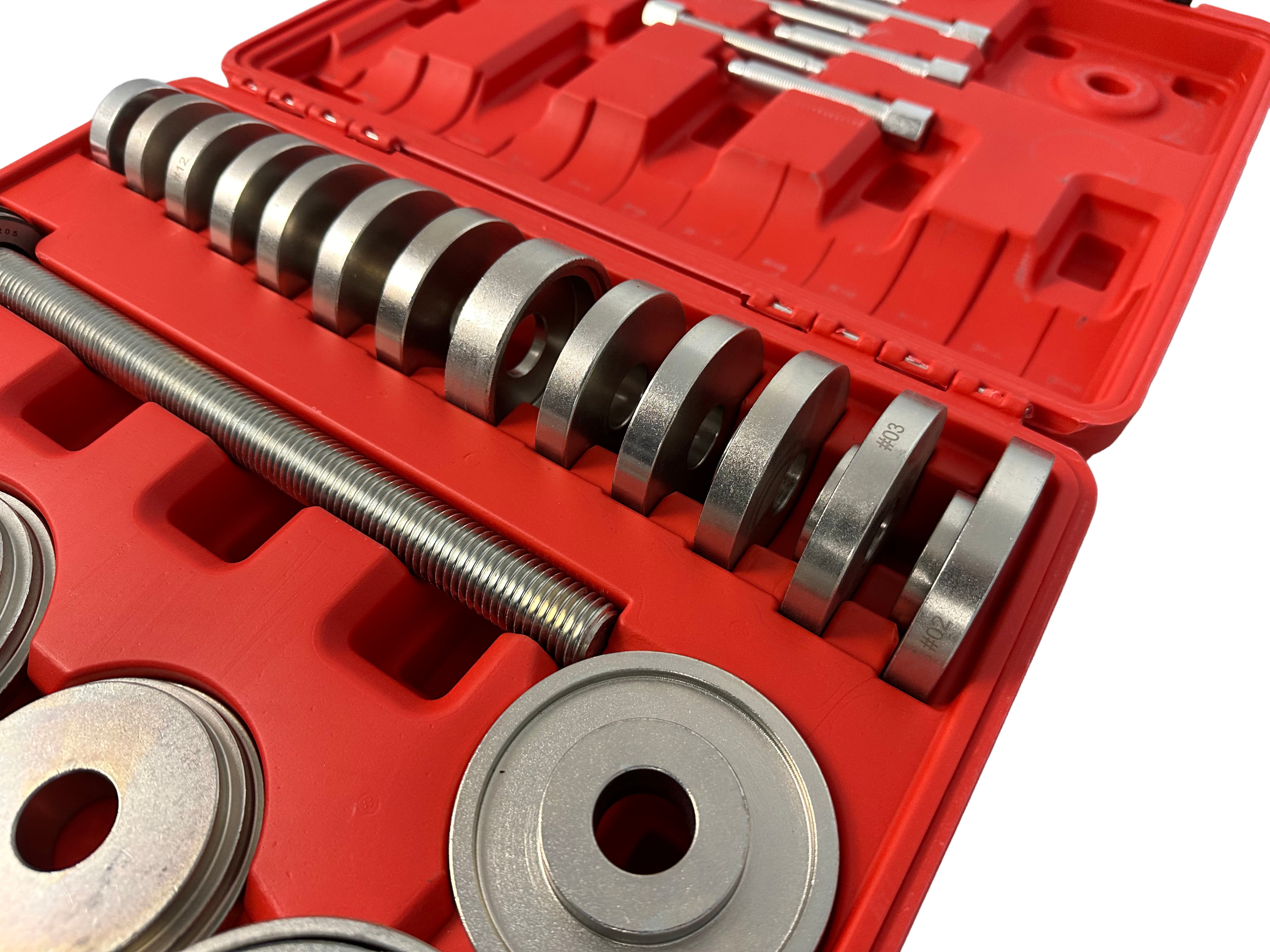 KERÉKCSAPÁGY SZERELŐ KÉSZLET 34 DB GEBO TOOLS