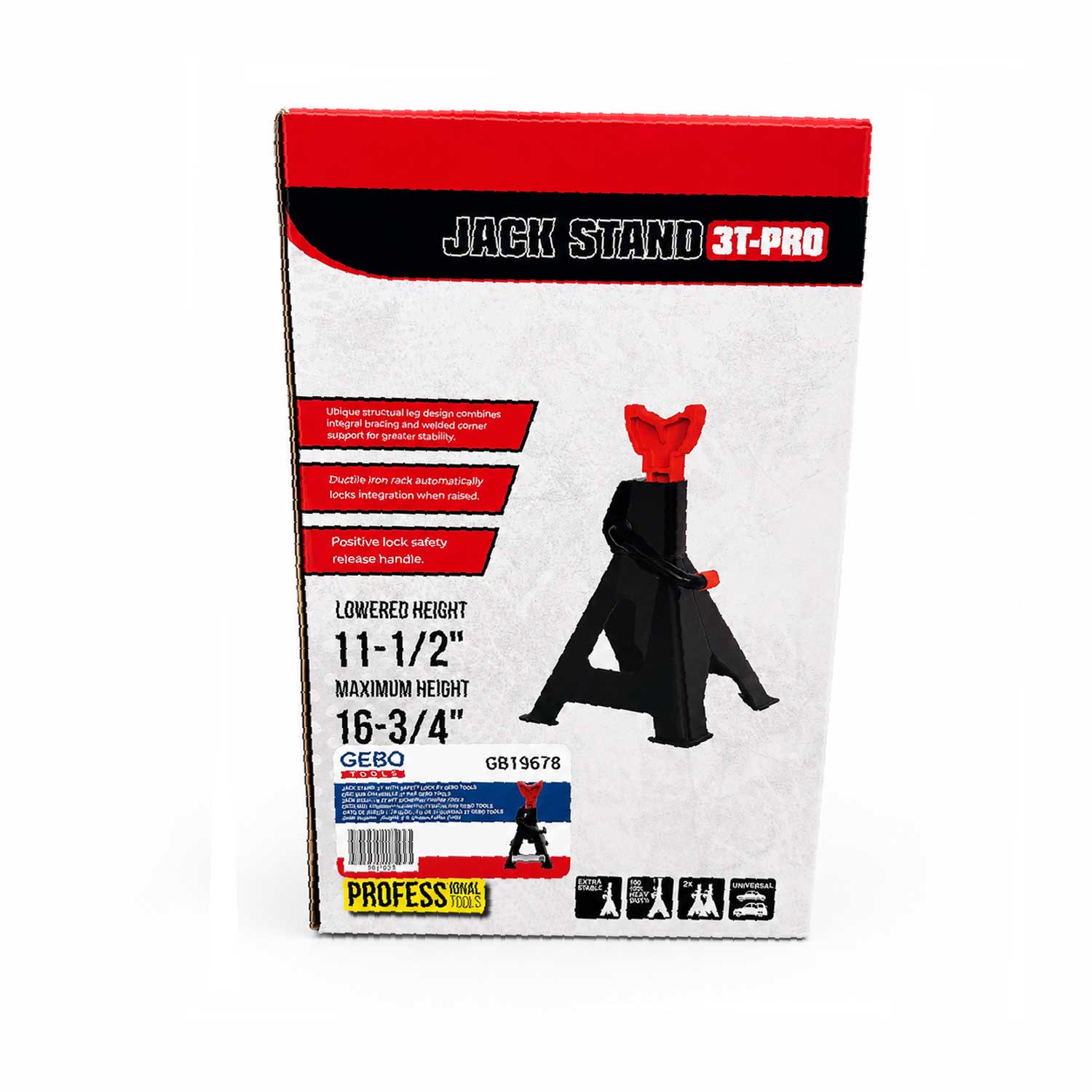 TARTÓBAK KÉSZLET BIZTOSÍTÓVAL 3T GEBO TOOLS