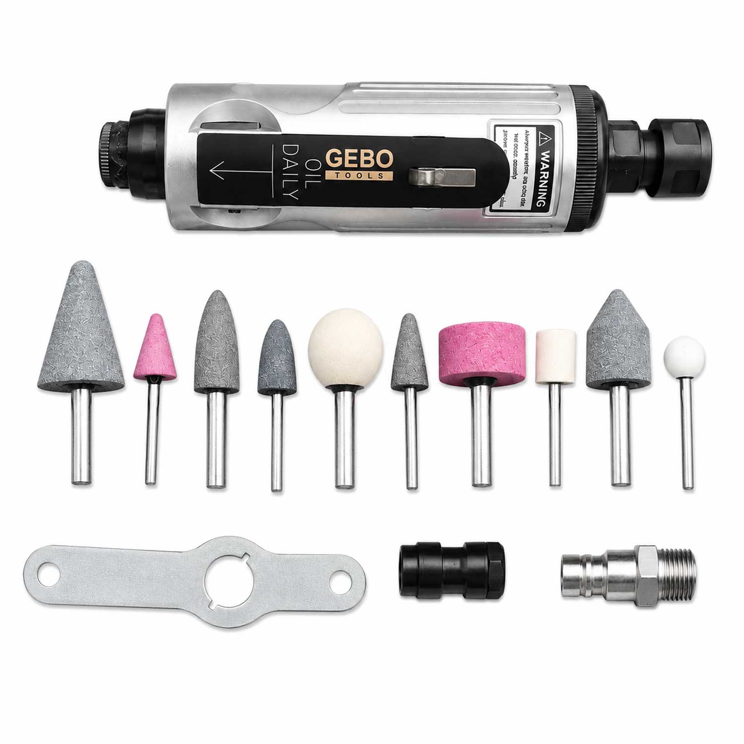 SŰRÍTETT LEVEGŐS EGYENES CSISZOLÓ KÉSZLET GEBO TOOLS