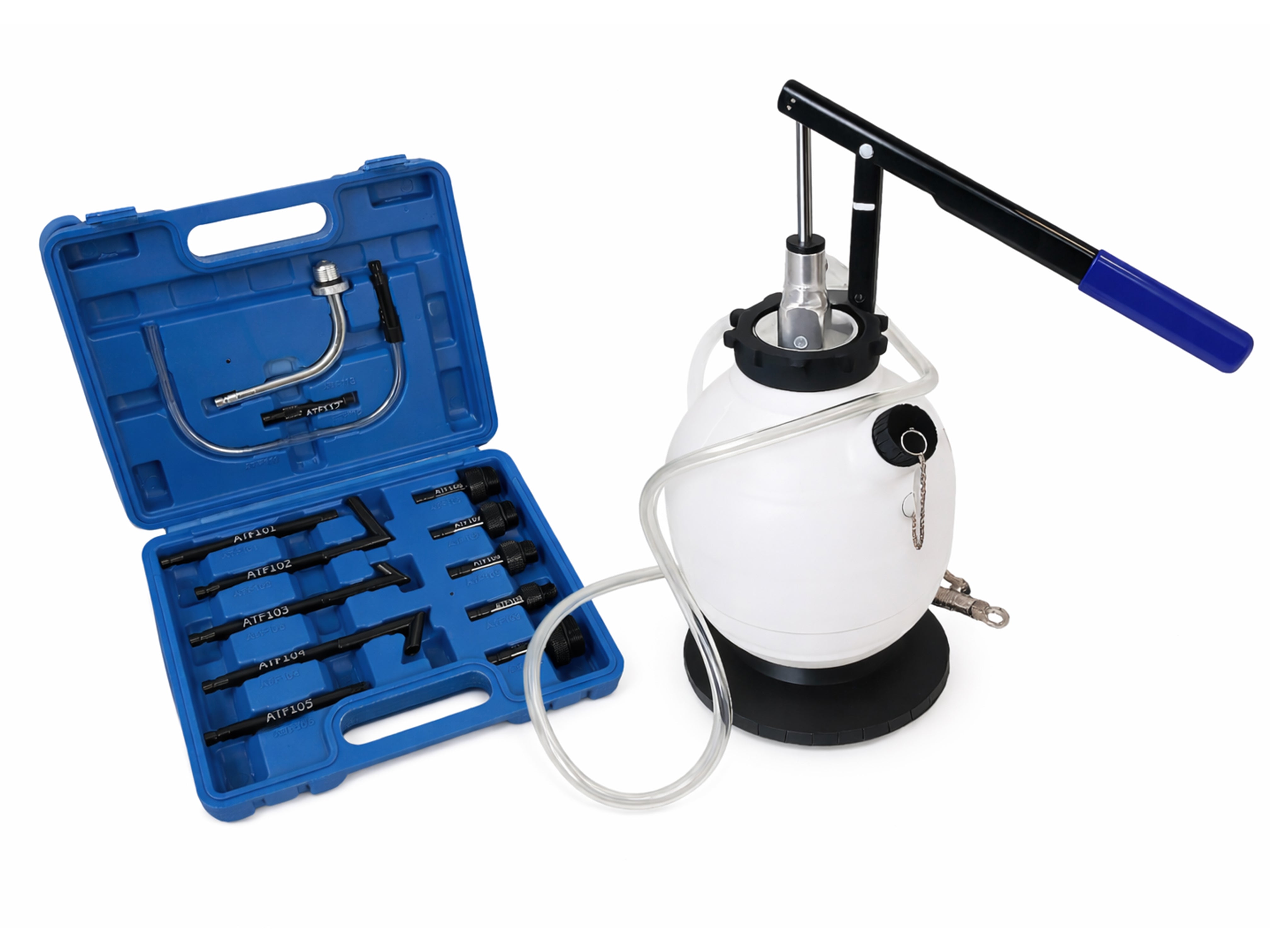 KÉZI OLAJÁTÖMLESZTŐ PUMPA KÉSZLET SEBESSÉGVÁLTÓHOZ 20 DB GEBO TOOLS