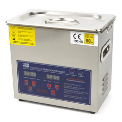 ULTRAHANGOS TISZTÍTÓ BERENDEZÉS 3L, ROZSDAMENTES ACÉL, DIGITÁLIS IDŐZÍTŐ, HBM MACHINES HOLLANDIA