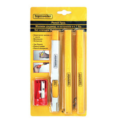 ASZTALOS CERUZA KÉSSZLET HEGYEZŐVEL 7 DB TOPMASTER