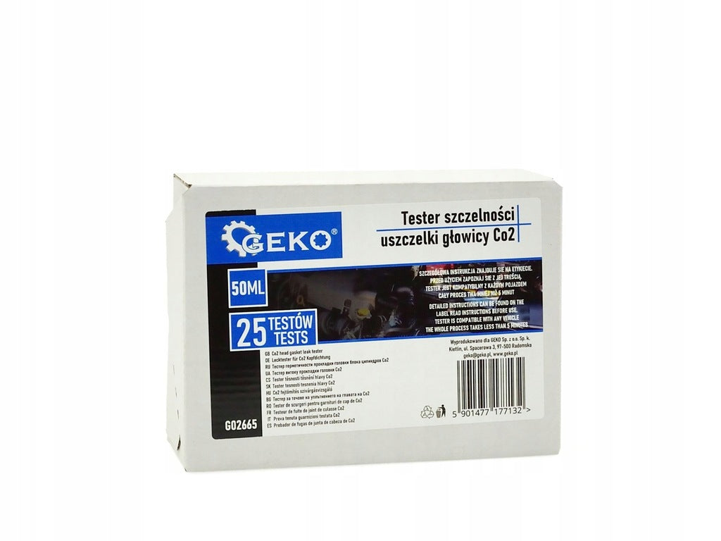 CO2 HENGERFEJ TÖMÍTÉS SZIVÁRGÁSTESZTER GEKO