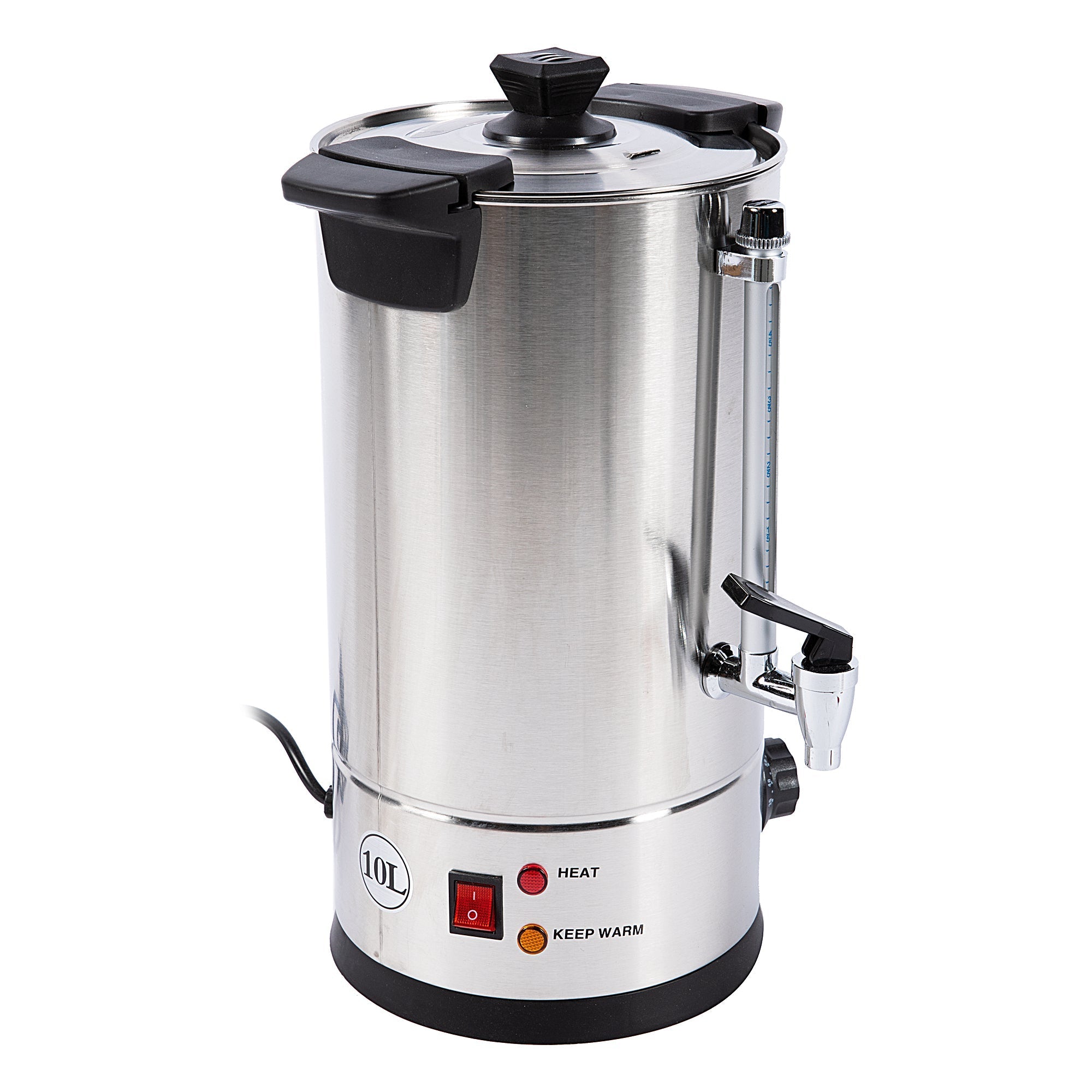 Professzionális vízforraló, 6.5L, rozsdamentes acélból, 2000W litermérővel.