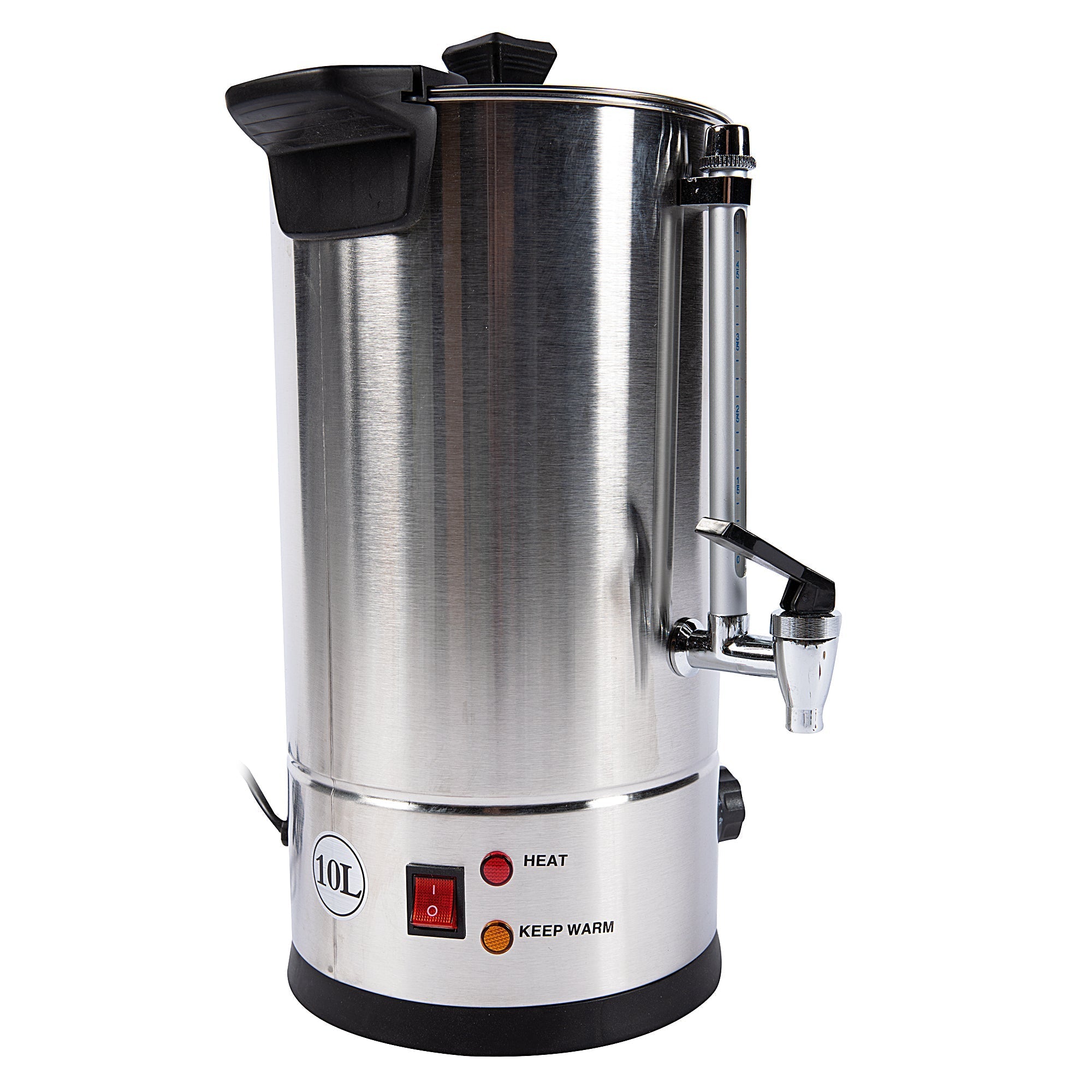 Professzionális vízforraló, 6.5L, rozsdamentes acélból, 2000W litermérővel.