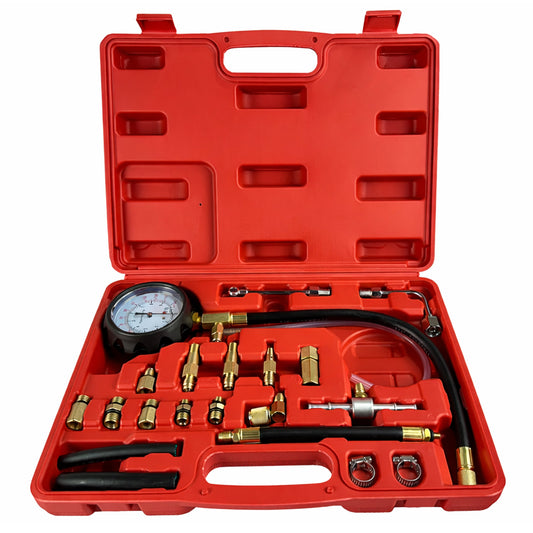 ÜZEMANYAG RENDSZER NYOMÁSMÉRŐ KÉSZLET 21 DB GEBO TOOLS