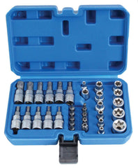 DUGÓKULCS KÉSZLET E-PROFIL TORX 3/8