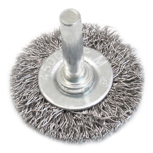 ACÉL DRÓTCSISZOLÓ - DRÓTKEFE KORONG FÚRÓGÉPHEZ, 40×6MM