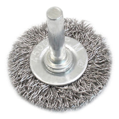 ACÉL DRÓTCSISZOLÓ - DRÓTKEFE KORONG FÚRÓGÉPHEZ, 40×6MM