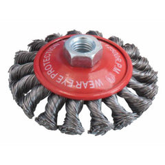 ACÉL DRÓTCSISZOLÓ - DRÓTKEFE KORONG 100MM, ÜTVEFÚRÓHOZ 24MM SATRA