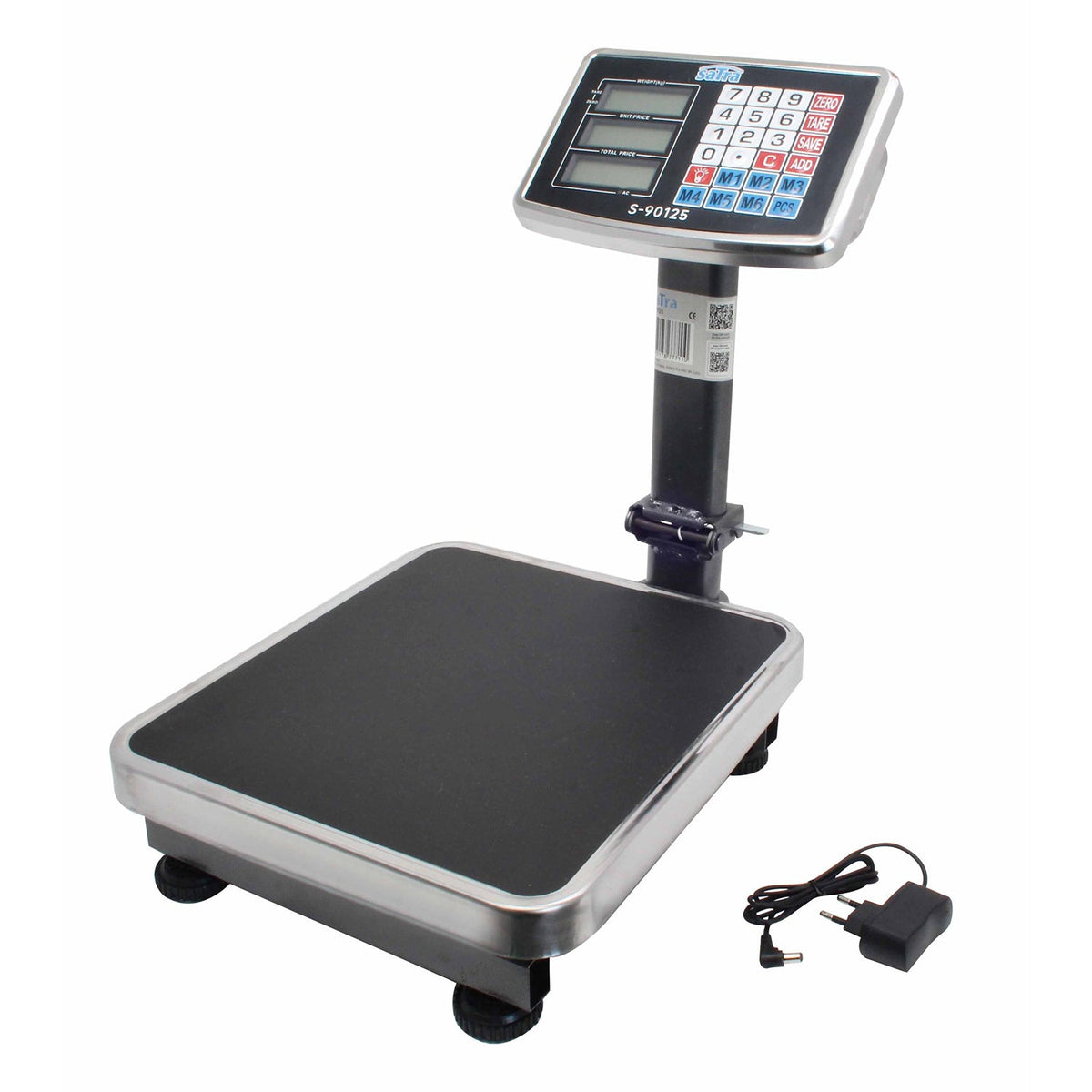 Mérleg platformal és összecsukható karral LCD kijelzővel 60 kg SATRA