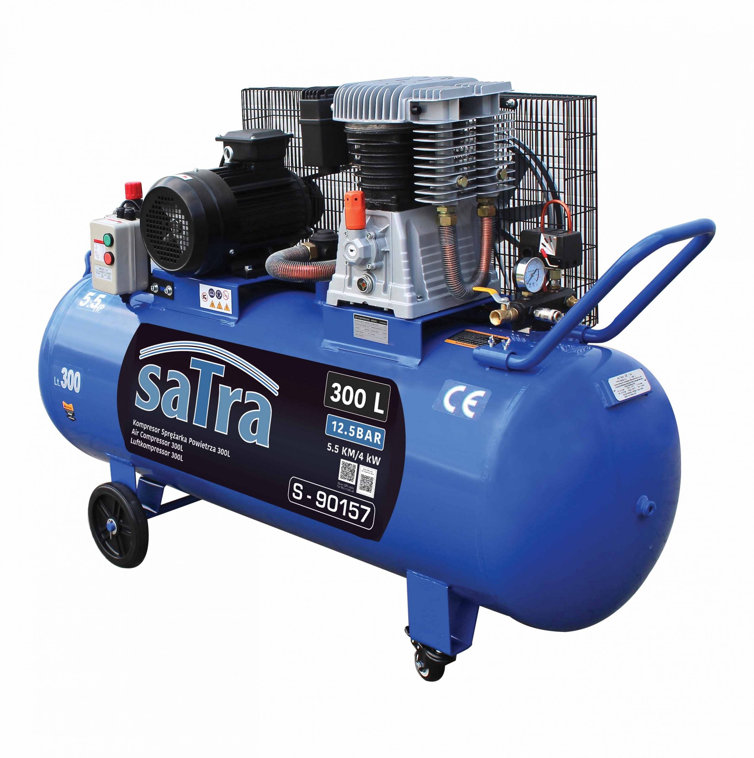 LÉGKOMPRESSZOR 300L 4KW 5.5LE 380V SATRA
