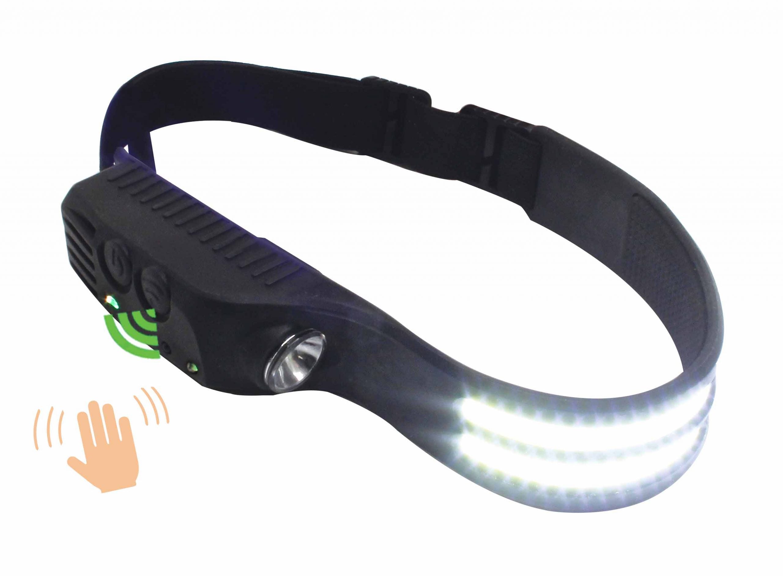COB LED FEJLÁMPA MOZGÁSÉRZÉKELŐVEL 3-5 W 350 LUMEN SATRA