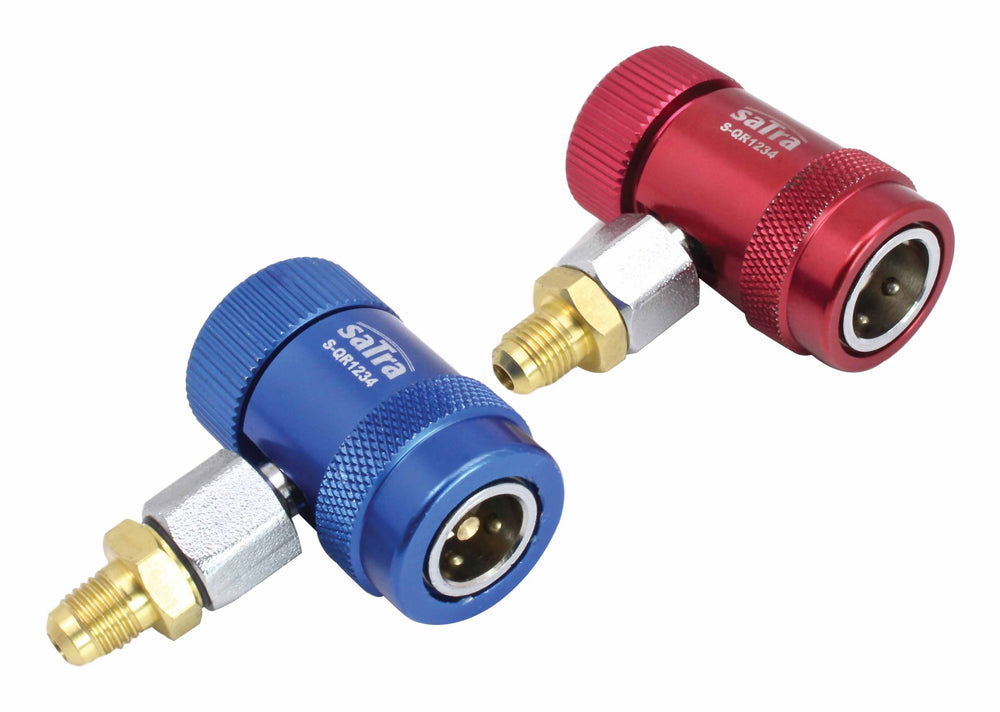Gyorcsatlakozó készlet csappal és r1234yf adapterrel légkondicionálóhoz 90 fok