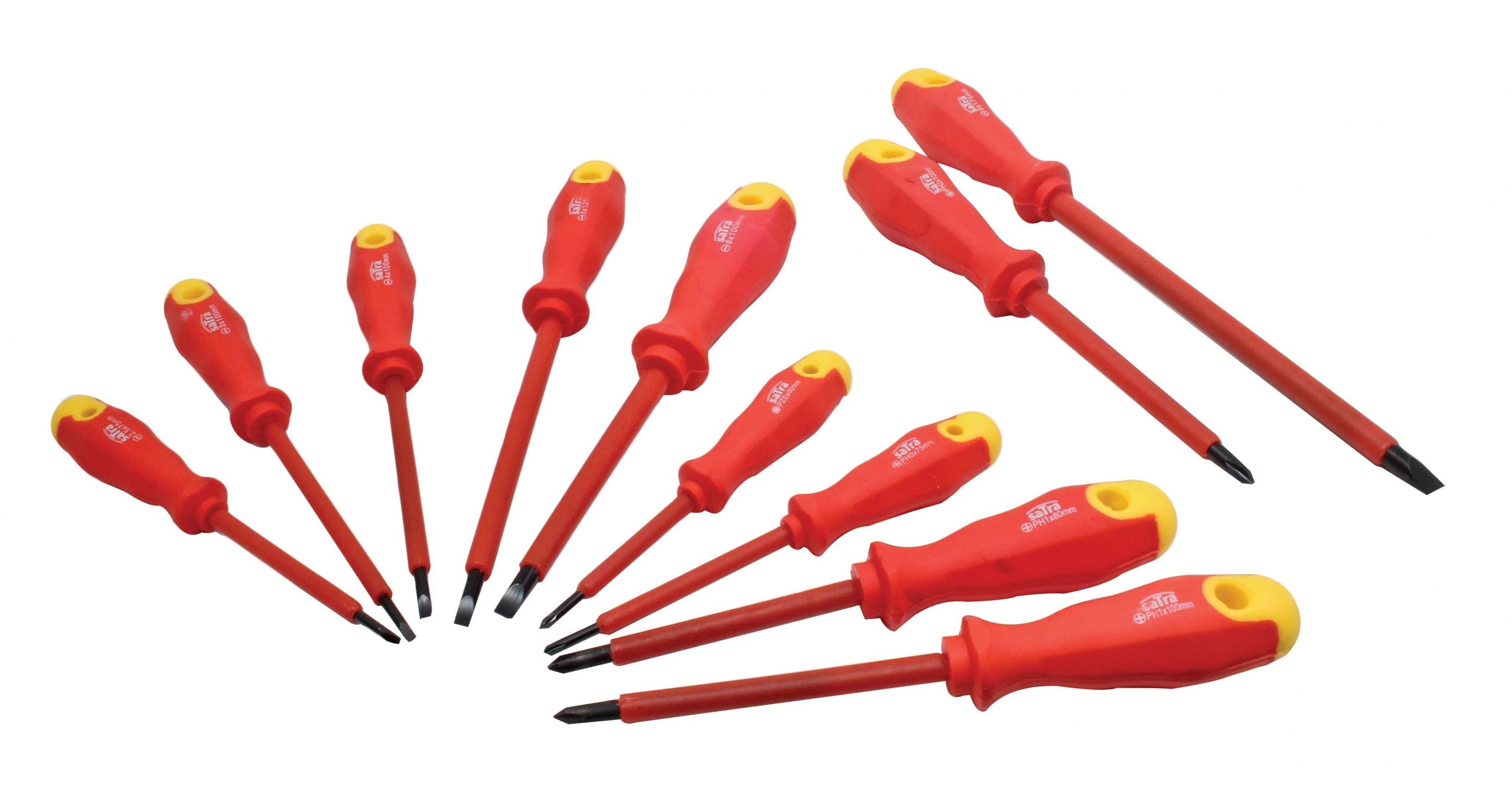 SZIGETELT CSAVARHÚZÓ KÉSZLET MÁGNESES HEGGYEL VILLANYSZERELŐKNEK CR-V 11 DB