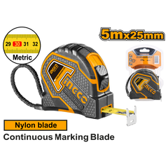 ÖNZÁRÓ MÉRŐSZALAG 5M X 25MM INGCO