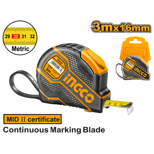 INGCO MÉRŐSZALAG 10M 25MM VASTAGSÁGGAL