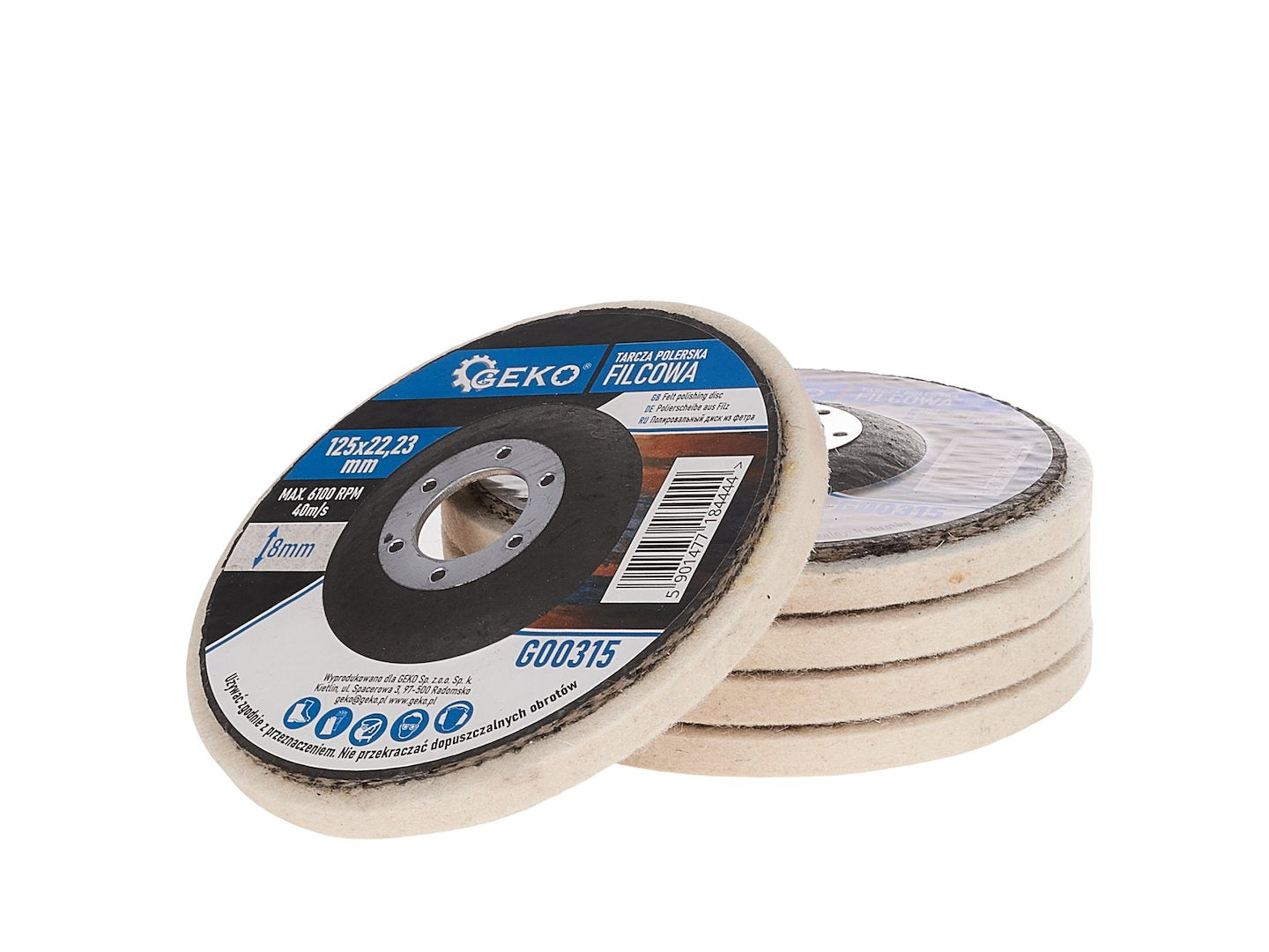Abrazív csiszolótárcsa 125 mm GEKO