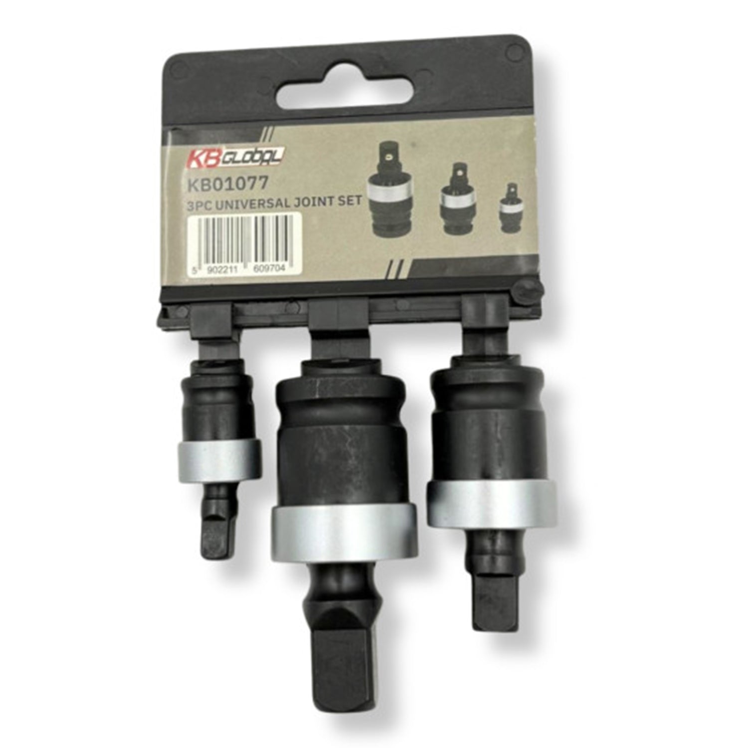 Adapter készlet kardáncsuklós csatlakozással 3 darabos 1/4" 3/8" 1/2"
